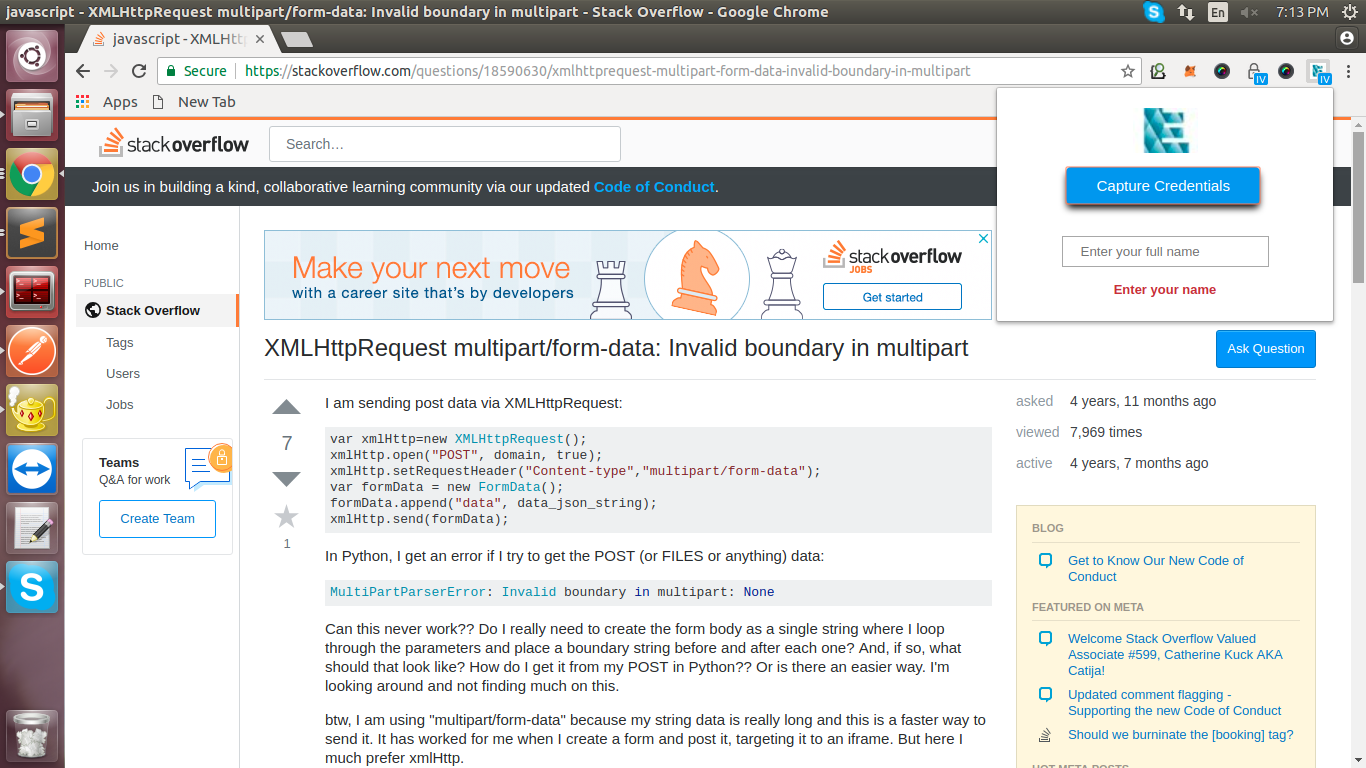echolink extension initial page
