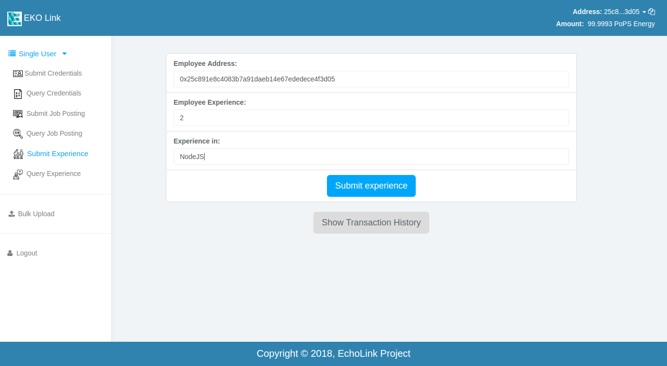 Experience Submit Demo