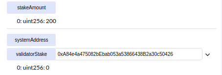 Validator Stake